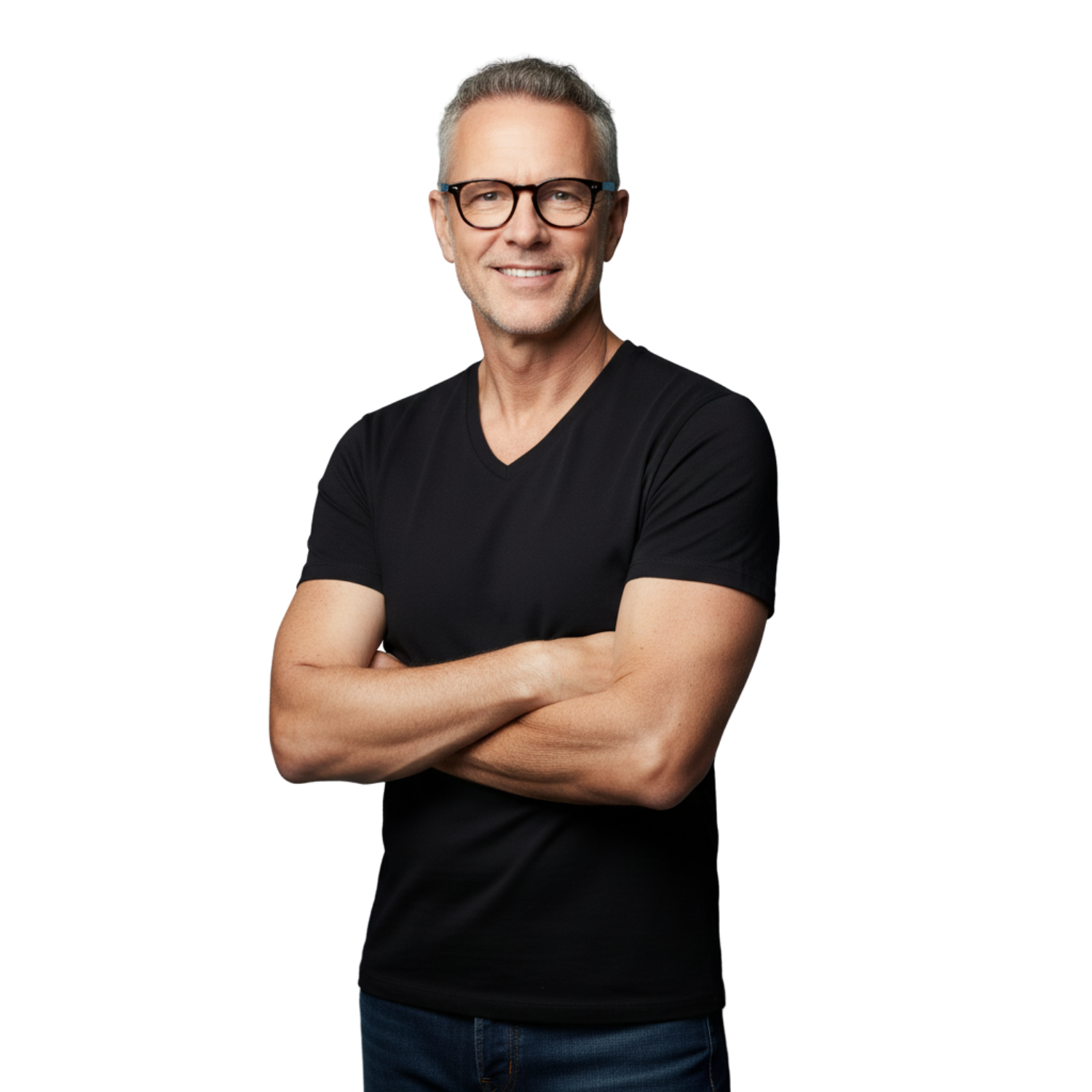 Premium T-Shirts aus Baumwolle - V-Neck
